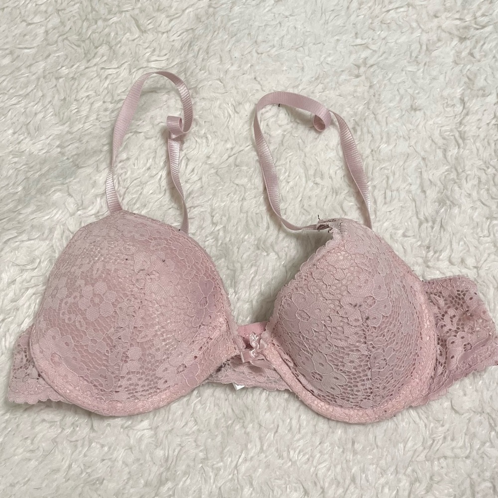 Laura Ashley Pink Lace Bra 34C